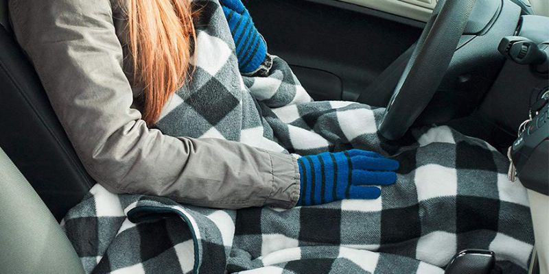 blanket in car
